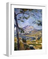 Mont Sainte-Victoire by Paul Cezanne-null-Framed Giclee Print