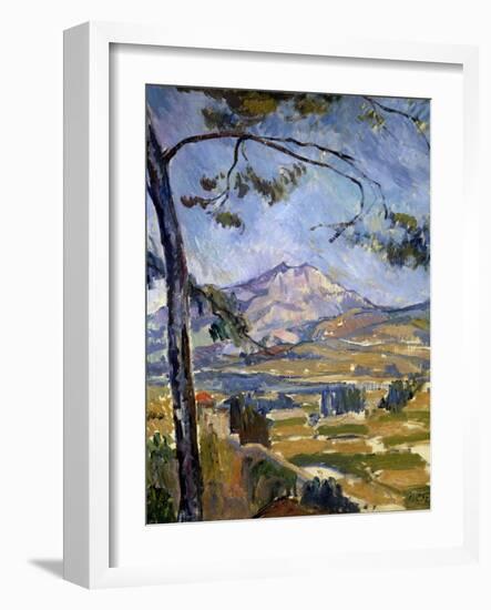 Mont Sainte-Victoire by Paul Cezanne-null-Framed Giclee Print