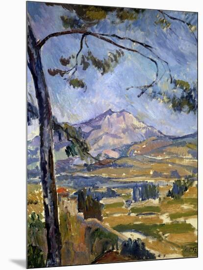 Mont Sainte-Victoire by Paul Cezanne-null-Mounted Giclee Print