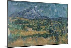 Mont Sainte-Victoire, c.1902-06-Paul Cezanne-Mounted Giclee Print