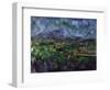 Mont Sainte-Victoire, C.1902-6 (Oil on Canvas)-Paul Cezanne-Framed Giclee Print