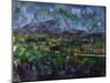 Mont Sainte-Victoire, C.1902-6 (Oil on Canvas)-Paul Cezanne-Mounted Giclee Print