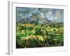 Mont Sainte-Victoire, C.1902-Paul Cézanne-Framed Giclee Print