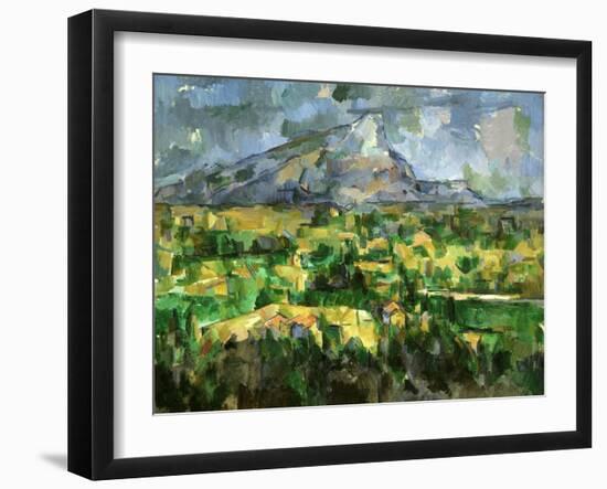 Mont Sainte-Victoire, C.1902-Paul Cézanne-Framed Giclee Print