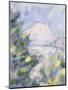 Mont Sainte-Victoire, c.1904-06-Paul Cézanne-Mounted Premium Giclee Print