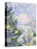 Mont Sainte-Victoire, c.1904-06-Paul Cézanne-Stretched Canvas