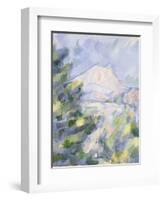 Mont Sainte-Victoire, c.1904-06-Paul Cézanne-Framed Giclee Print