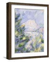 Mont Sainte-Victoire, c.1904-06-Paul Cézanne-Framed Giclee Print