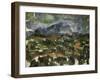 Mont Sainte Victoire Seen from Les Lauves, 1902/06-Paul Cézanne-Framed Giclee Print