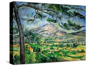 Mont Sainte-Victoire with Large Pine-Tree, circa 1887-Paul Cézanne-Stretched Canvas