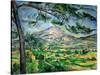 Mont Sainte-Victoire with Large Pine-Tree, circa 1887-Paul Cézanne-Stretched Canvas