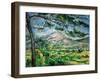 Mont Sainte-Victoire with Large Pine-Tree, circa 1887-Paul Cézanne-Framed Premium Giclee Print