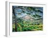 Mont Sainte-Victoire with Large Pine-Tree, circa 1887-Paul Cézanne-Framed Premium Giclee Print