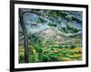 Mont Sainte-Victoire with Large Pine-Tree, circa 1887-Paul Cézanne-Framed Giclee Print