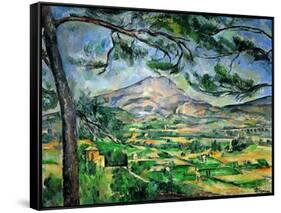 Mont Sainte-Victoire with Large Pine-Tree, circa 1887-Paul Cézanne-Framed Stretched Canvas