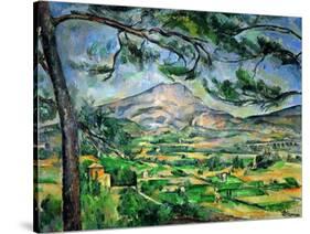 Mont Sainte-Victoire with Large Pine-Tree, circa 1887-Paul Cézanne-Stretched Canvas
