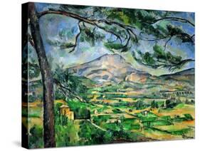 Mont Sainte-Victoire with Large Pine-Tree, circa 1887-Paul Cézanne-Stretched Canvas