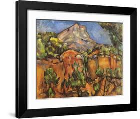 Mont Sainte Victoire-Paul Cézanne-Framed Art Print