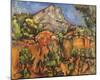 Mont Sainte Victoire-Paul Cézanne-Mounted Art Print