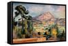 Mont Sainte Victoire-Paul Cézanne-Framed Stretched Canvas