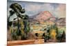 Mont Sainte Victoire-Paul Cézanne-Mounted Art Print