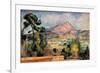 Mont Sainte Victoire-Paul Cézanne-Framed Premium Giclee Print