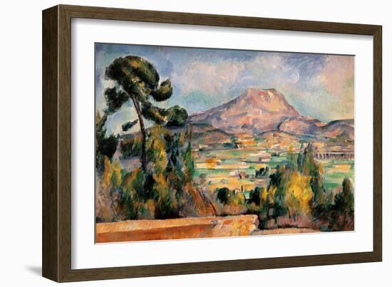 Mont Sainte Victoire-Paul Cézanne-Framed Art Print