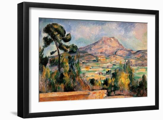 Mont Sainte Victoire-Paul Cézanne-Framed Art Print