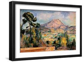 Mont Sainte Victoire-Paul Cézanne-Framed Art Print