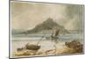Mont St Michel, 1802 (W/C on Paper)-Francois Louis Thomas Francia-Mounted Giclee Print