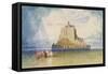 Mont St. Michel, 1828-John Sell Cotman-Framed Stretched Canvas