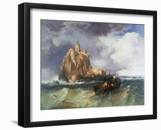 Mont St Michel, 1868-James Webb-Framed Giclee Print