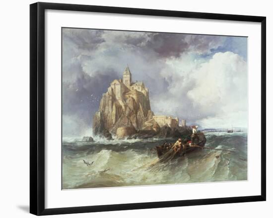 Mont St. Michel, 1868-James Webb-Framed Giclee Print