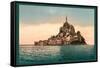 Mont St. Michel at High Tide-null-Framed Stretched Canvas