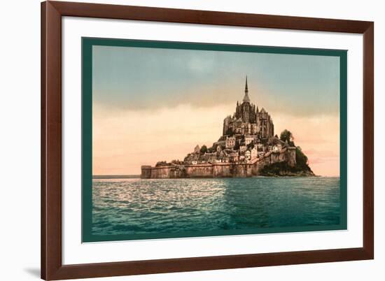 Mont St. Michel at High Tide-null-Framed Art Print