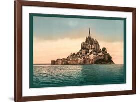 Mont St. Michel at High Tide-null-Framed Art Print