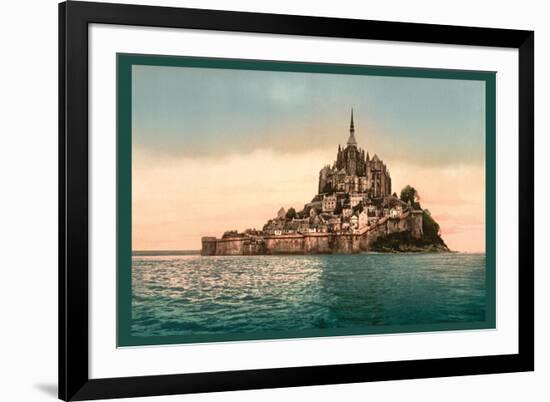 Mont St. Michel at High Tide-null-Framed Art Print