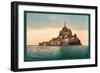 Mont St. Michel at High Tide-null-Framed Art Print