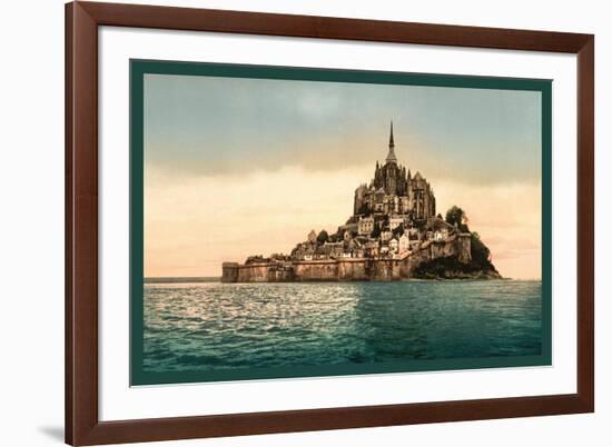 Mont St. Michel at High Tide-null-Framed Art Print