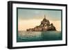 Mont St. Michel at High Tide-null-Framed Art Print