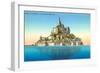 Mont St. Michel, France-null-Framed Art Print