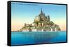 Mont St. Michel, France-null-Framed Stretched Canvas