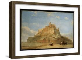 Mont St. Michel from the Sands, 1848-David Roberts-Framed Giclee Print