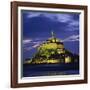 Mont St. Michel, Illuminated at Dusk, La Manche Region, Basse-Normandie, France-Roy Rainford-Framed Photographic Print