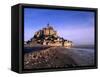 Mont St. Michel Island Fortress, Normandy, France-Bill Bachmann-Framed Stretched Canvas