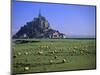 Mont St Michel, Manche, Normandy, France-Walter Bibikow-Mounted Photographic Print