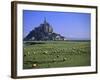 Mont St Michel, Manche, Normandy, France-Walter Bibikow-Framed Photographic Print