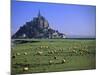 Mont St Michel, Manche, Normandy, France-Walter Bibikow-Mounted Photographic Print