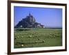 Mont St Michel, Manche, Normandy, France-Walter Bibikow-Framed Photographic Print