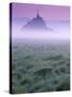 Mont St Michel, Manche, Normandy, France-Walter Bibikow-Stretched Canvas